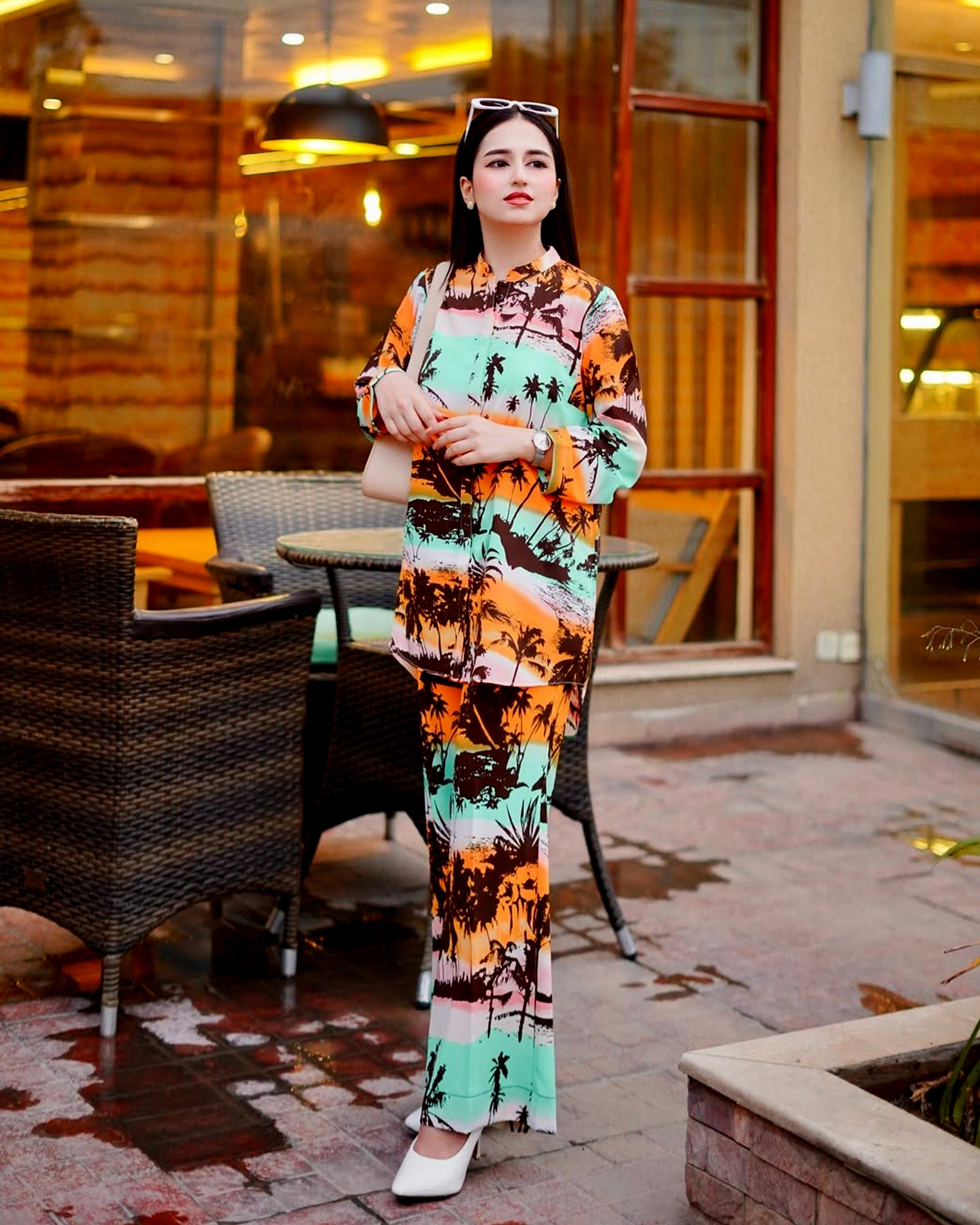 Multicolor Printed Georgette 2 PC | DD-COORD-PG-015