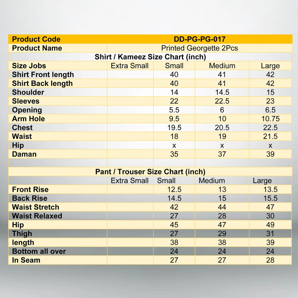 Brown Printed Georgette 2 PC | DD-PG-PG-017