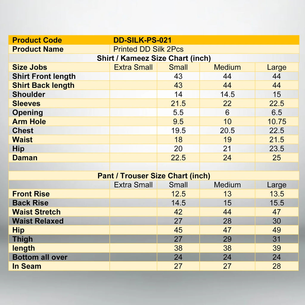 White and Blue Leaf Printed Silk 2 PC | DD-SILK-PS-021