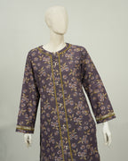 Un-Stitched Purple Printed Khaddar 3 PC | DD-PKHDR-023