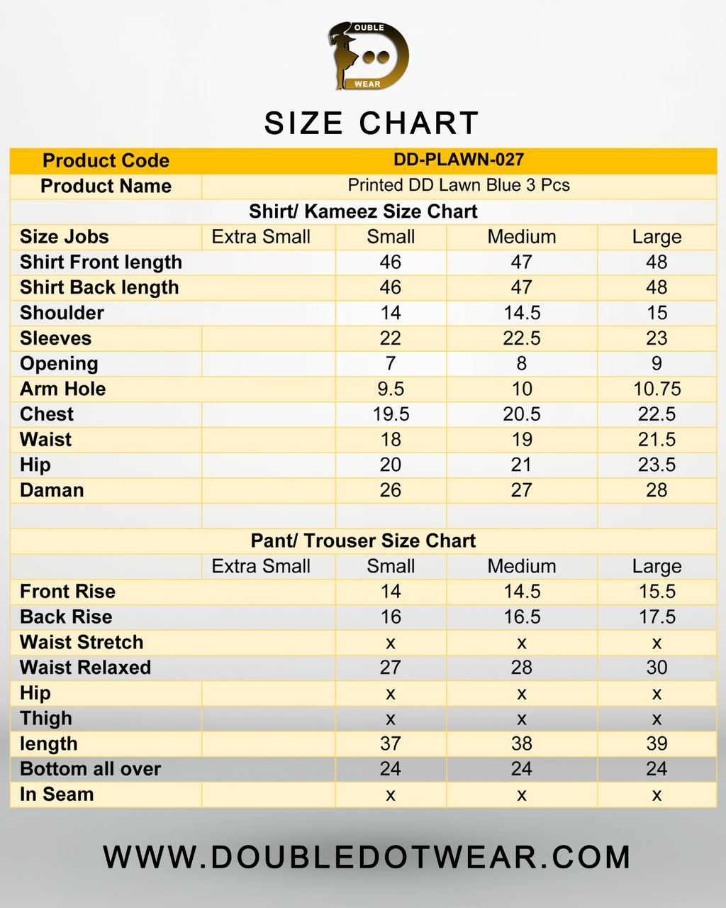 Un-Stitched Printed DD Lawn Blue 3 Pcs | DD-PLAWN-027