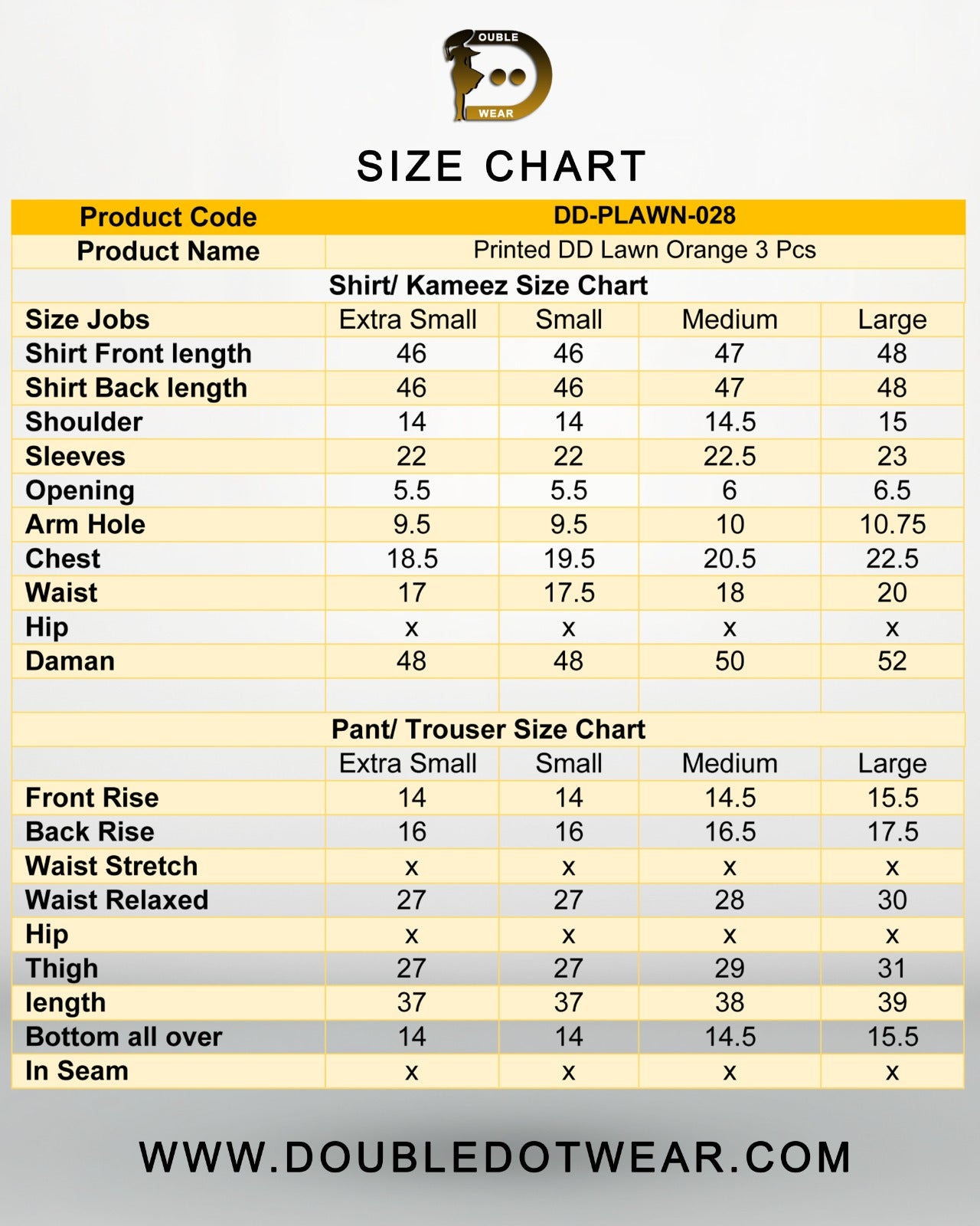 Un-Stitched Printed DD Lawn Orange 3 Pcs | DD-PLAWN-028