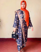 Un-Stitched Printed DD Lawn Black 3 Pcs | DD-PLAWN-029