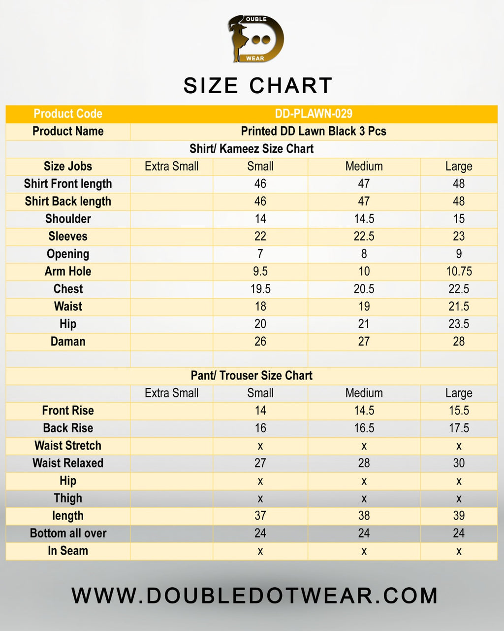 Un-Stitched Printed DD Lawn Black 3 Pcs | DD-PLAWN-029