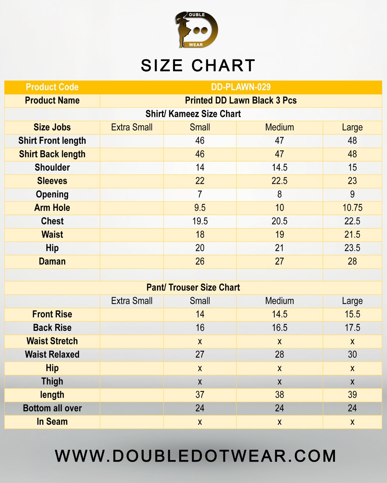 Un-Stitched Printed DD Lawn Black 3 Pcs | DD-PLAWN-029