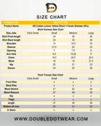 Cotton Lemon Yellow Short Shirt with Farshi Shalwar – 2 Piece Set | DD-COTT-035