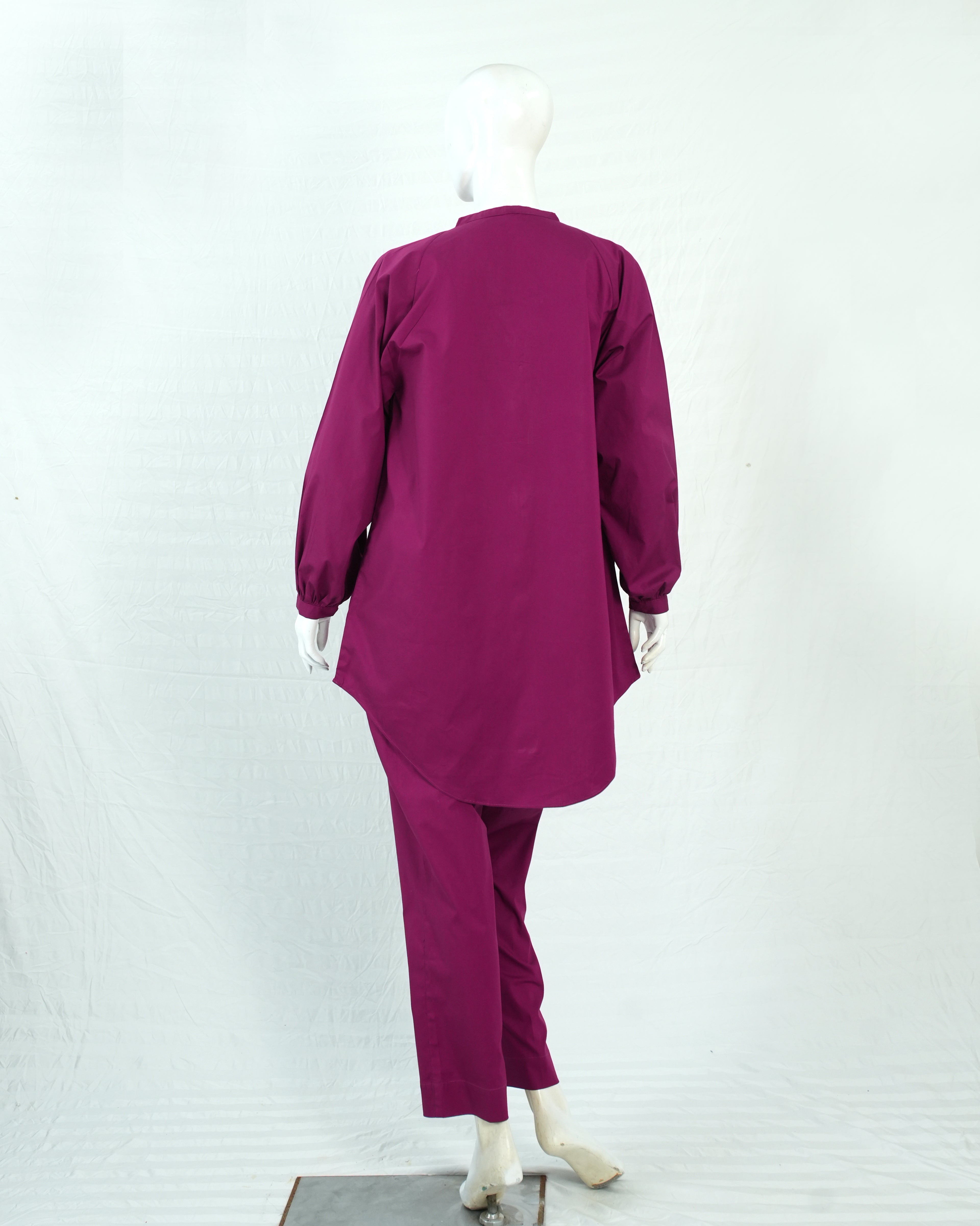 Purple Cotton Short Shirt & Trouser | DD-COTT-037