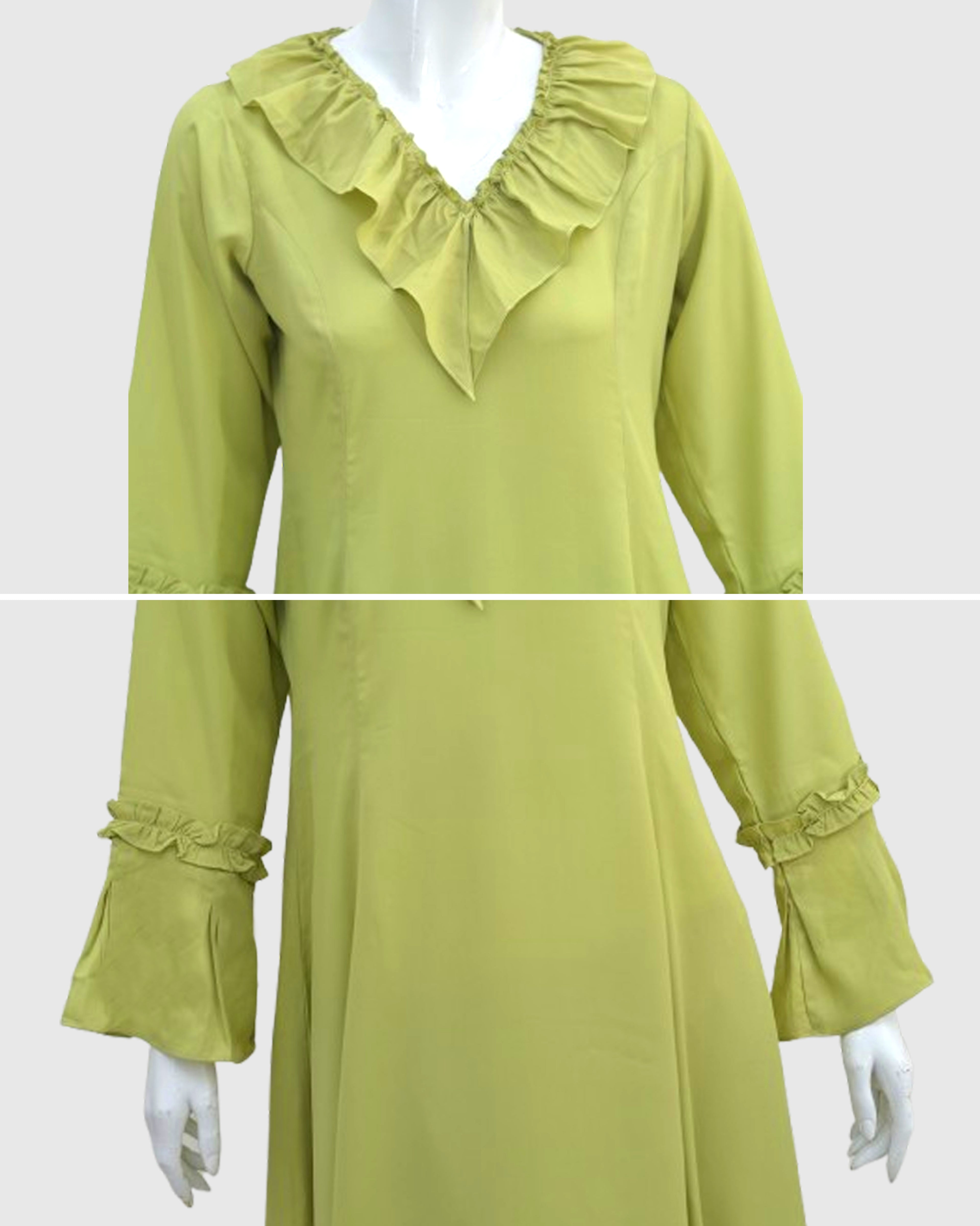 Linen Lemon Color Shirt with Trousers – 2 Piece Set | DD-LELN-039
