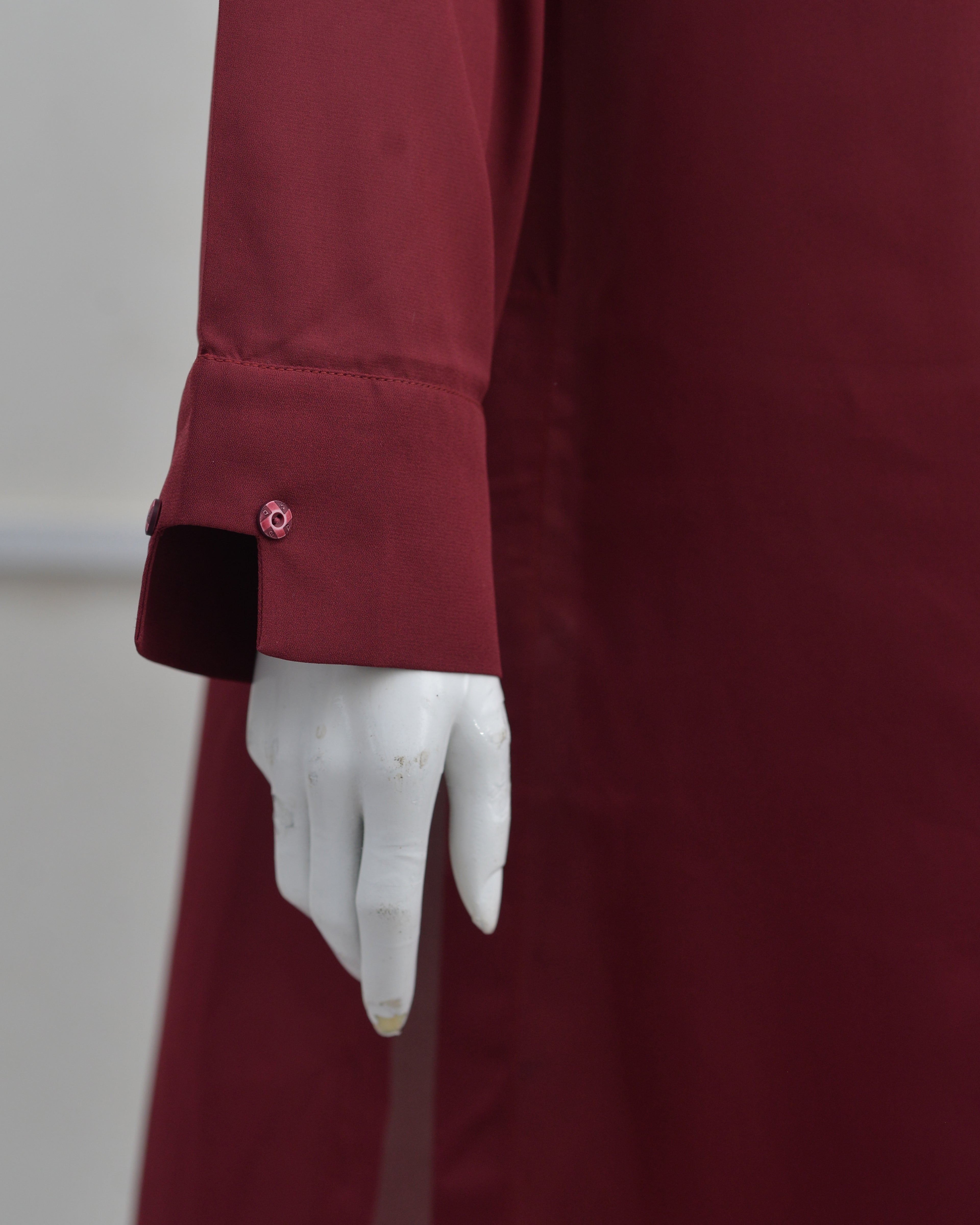 Maroon Plain Georgette 2 PC | DD-SOLID-PMG-008