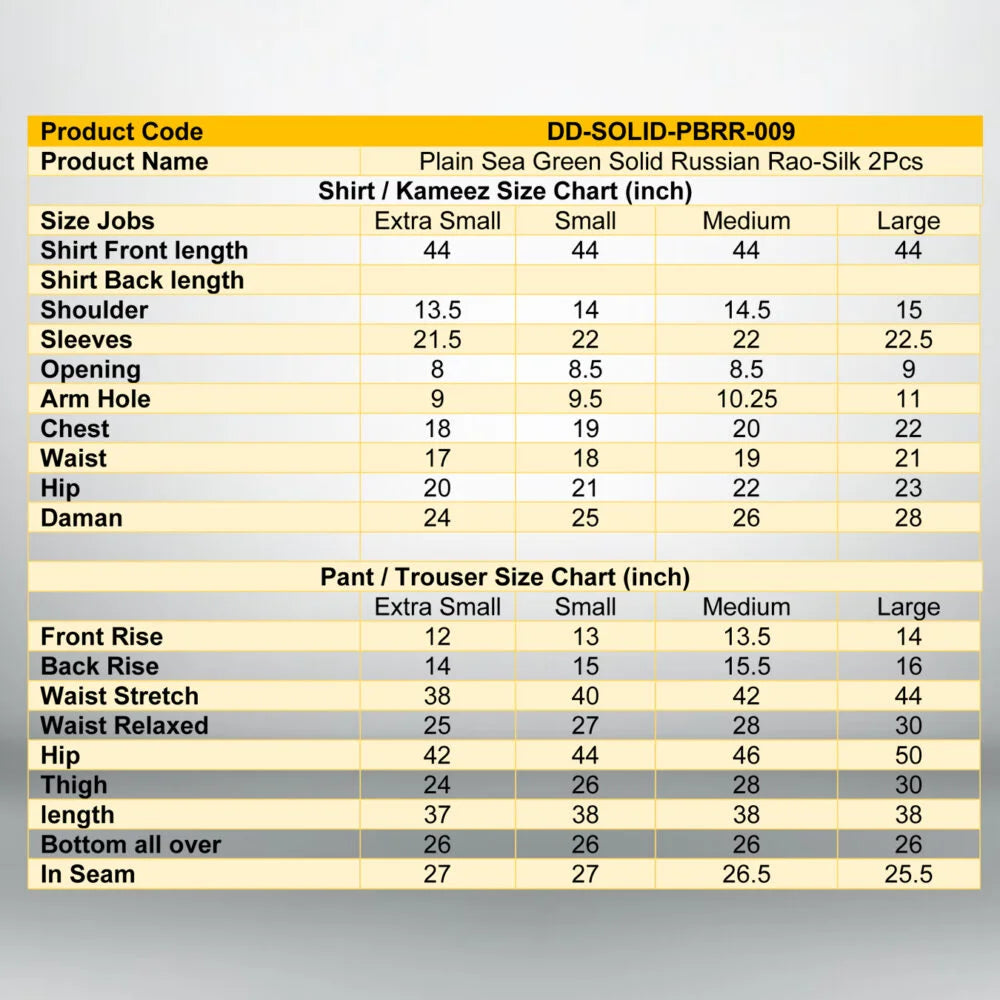 Navy Blue Russian Rao-Silk 2 PC | DD-SOLID-PBRR-009