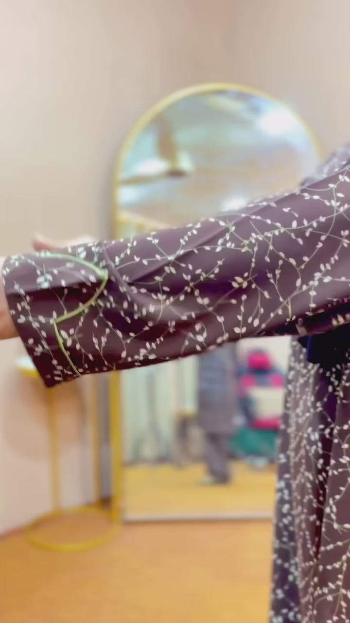 Brown Printed Georgette 2 PC | DD-PG-PG-017