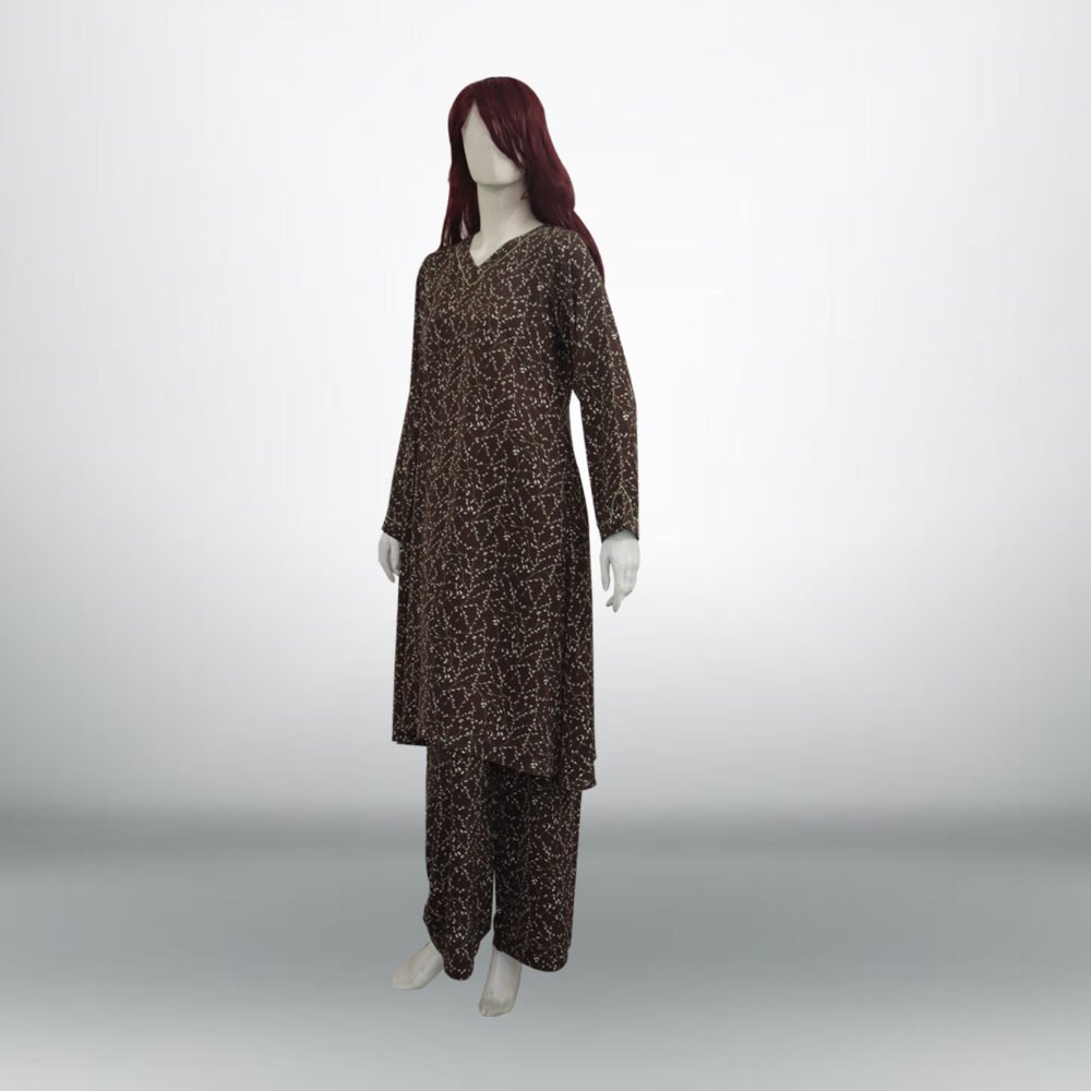 Brown Printed Georgette 2 PC | DD-PG-PG-017 - Image 4