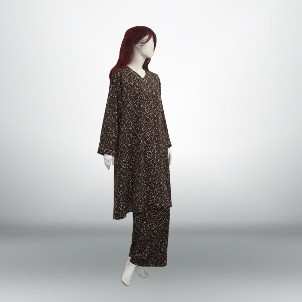 Brown Printed Georgette 2 PC | DD-PG-PG-017 - Image 5